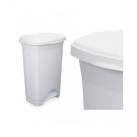 Cestino a pedale Bianco Plastica 50 L (3 Unità)