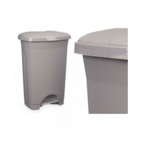 Cestino a pedale Grigio Plastica 50 L (3 Unità)