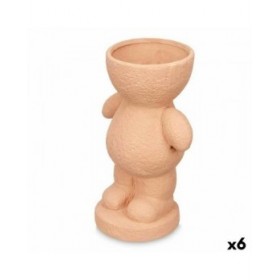 Statua Decorativa Arancio 16 x 25 x 12 cm Vaso (6 Unità)