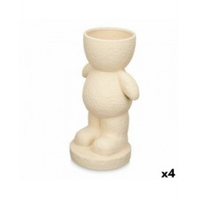 Statua Decorativa Beige 19 x 31 x 15 cm Vaso (4 Unità)