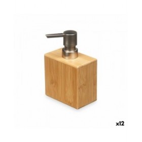Dispenser di Sapone Berilo B7490-1 Argentato Bambù Plastica 9,7 x 15 x 5,8 cm (12 Unità)