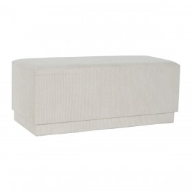 Panca DKD Home Decor Beige Legno MDF 100 x 40 x 40 cm