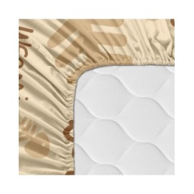 Lenzuolo con angoli HappyFriday MR FOX Beige Multicolore 60 x 120 x 14 cm