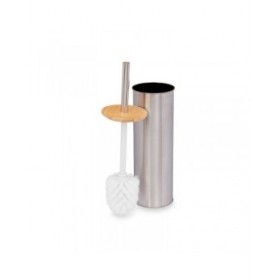 Scopino per il Bagno Berilo B1041SW Argentato Bambù Acciaio inossidabile 9,5 x 27,5 x 9,5 cm (6 Unità)