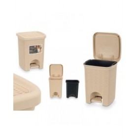 Cestino Stefanplast 30134 Beige Plastica 6 L (6 Unità)