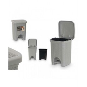 Cestino Stefanplast 30132 Grigio chiaro Plastica 6 L (6 Unità)