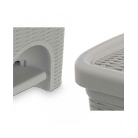 Cestino Stefanplast 30132 Grigio chiaro Plastica 6 L (6 Unità)