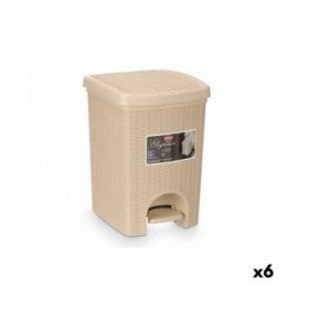 Cestino Stefanplast 30796 Beige Plastica 20 L (6 Unità)
