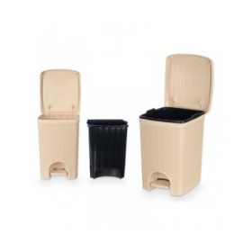 Cestino Stefanplast 30796 Beige Plastica 20 L (6 Unità)