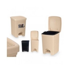 Cestino Stefanplast 30796 Beige Plastica 20 L (6 Unità)