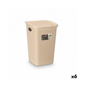 Secchio contenitore Stefanplast 30084 Crema Plastica 50 L 36 x 54,5 x 38 cm (6 Unità)