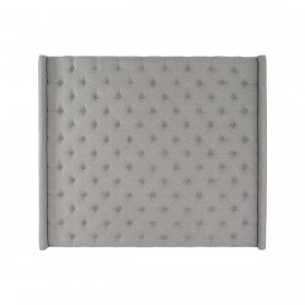 Testiera del Letto Home ESPRIT Grigio Legno MDF 194 x 20 x 170 cm