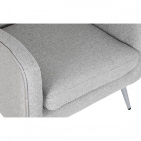 Poltrona Home ESPRIT Grigio Argentato 71 x 68 x 81 cm