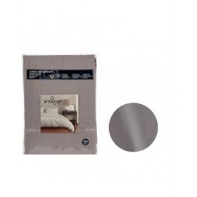 Set di Lenzuola Grigio scuro Matrimoniale 3 Pezzi