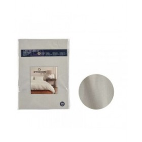 Set di Lenzuola Grigio Singolo 3 Pezzi