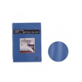 Set di Lenzuola Azzurro Matrimoniale 3 Pezzi