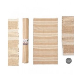 Tappeto NO.01 Bianco Marrone 70 x 140 cm (8 Unità)