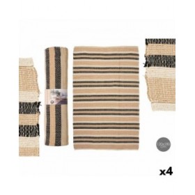 Tappeto NO.05 Bianco Marrone Nero 120 x 180 cm (4 Unità)