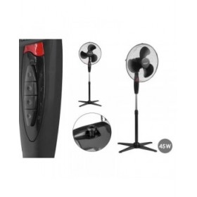 Ventilatore a Piantana Argon FS-40B-B Nero 45 W 43 x 60 x 102 cm