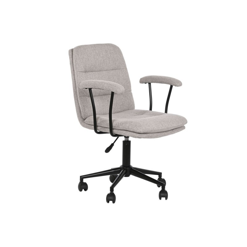 Sedia da Ufficio DKD Home Decor Nero Grigio 60 x 61,5 x 84 cm