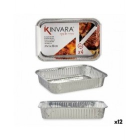Set di Vassoi Kinvara 82276 12 Unità 4 Pezzi
