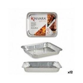 Set di Vassoi Kinvara 82262 12 Unità 3 Pezzi