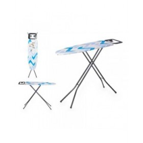 Asse da Stiro Kipit 18359-02 CB-220 Azzurro Bianco Poliestere Cotone (4 Unità)
