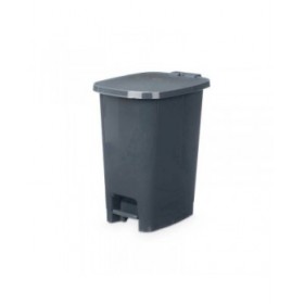 Cestino a pedale ABK-142 Antracite Plastica 25 L (6 Unità)