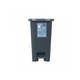 Cestino a pedale ABK-142 Antracite Plastica 25 L (6 Unità)
