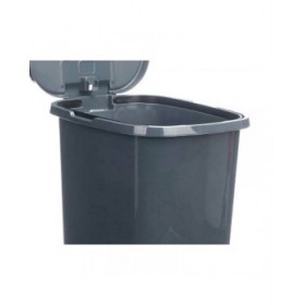 Cestino a pedale ABK-142 Antracite Plastica 25 L (6 Unità)