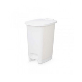 Cestino a pedale ABK-142 2 Bianco Plastica 25 L (6 Unità)
