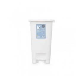 Cestino a pedale ABK-142 2 Bianco Plastica 25 L (6 Unità)