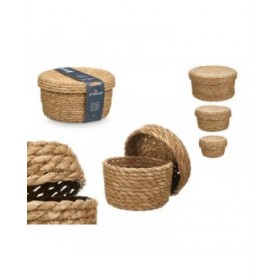 Set di Cesti SY101703 Naturale Fibra naturale (6 Unità)