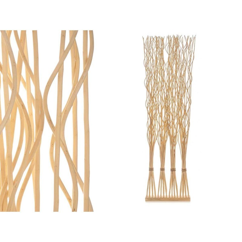 Paravento MJ84091-W Naturale Legno di salice 50 x 182 x 13 cm 4 Corpetti