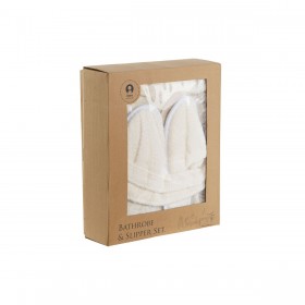 Accappatoio Home ESPRIT Crema Donna 400 g /m²