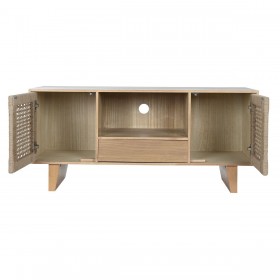 Mobile TV Home ESPRIT Beige Naturale Juta Pino 120 x 40 x 55 cm