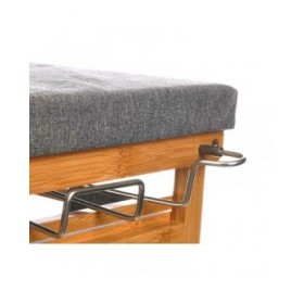 Asse da Stiro Kipit 1443FL BAMBOO.1 Crema Stoffa Bambù