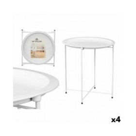Tavolo Aggiuntivo Pieghevole WR4405.1 Bianco 46,8 x 50,2 x 46,8 cm (4 Unità)