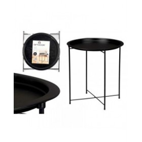 Tavolo Aggiuntivo Pieghevole WR4405 Nero 46,8 x 50,2 x 46,8 cm (4 Unità)