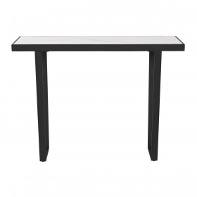 Consolle Home ESPRIT Bianco Nero Metallo 100 x 35 x 75 cm