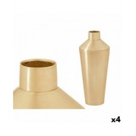Vaso 10219-SG Dorato Ferro 16 x 40 x 16 cm (4 Unità)