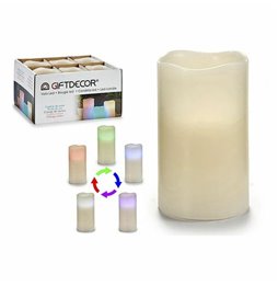 Lampada da tavolo Home ESPRIT Bianco Grigio Resina 35,5 x 35,5 x 79 cm