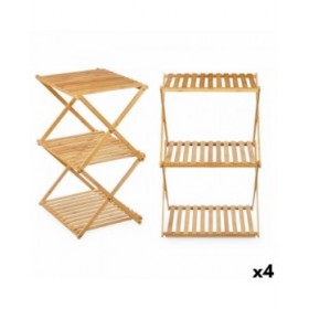 Scaffale CH68220-5 Naturale Bambù 40 x 62 x 33,5 cm (4 Unità)