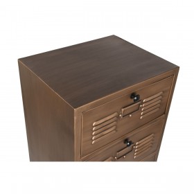 Cassettiera Home ESPRIT Dorato Metallo Loft 40 x 34 x 139 cm