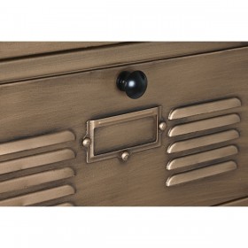 Cassettiera Home ESPRIT Dorato Metallo Loft 40 x 34 x 139 cm
