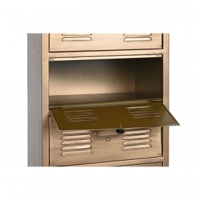 Cassettiera Home ESPRIT Dorato Metallo Loft 40 x 34 x 139 cm