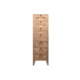 Cassettiera Home ESPRIT Dorato Metallo Loft 40 x 34 x 139 cm