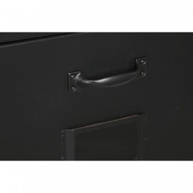 Cassettiera Home ESPRIT Nero Metallo Loft 75 x 45 x 80 cm