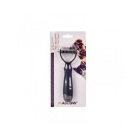 Pettine a Rastrello per Cani Mascow 333 Nero Silicone 6,5 x 17 x 3 cm 12 Unità