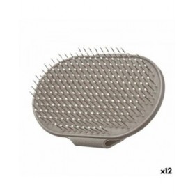Spazzola per Cani Mascow 335 Grigio 13 x 3,5 x 10 cm (12 Unità)